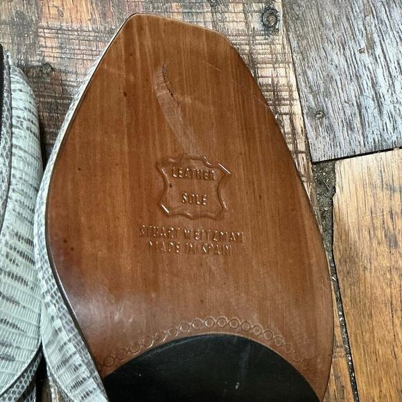 Stuart Weitzman Ivory Peekaboo Slingback Size 9.5 - Picture 5 of 12